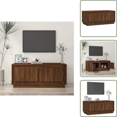 Tavolino in legno Rovere - vidaXL Tavolino Salotto Rovere Marrone 102x50x44 cm Legno Multistrato -