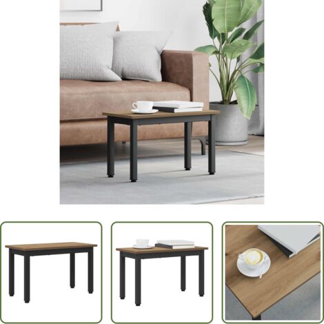 Tavolino in legno -  Tavolino da salotto Rovere Artigianale 60 x 30 x 36 cm
