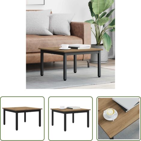 Tavolino in legno -  Tavolino da salotto Rovere Artigianale 60 x 60 x 36 cm