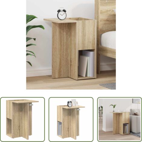 Tavolino in legno -  Tavolino Rovere Sonoma 35 x 40 x 55 cm Legno multistrato
