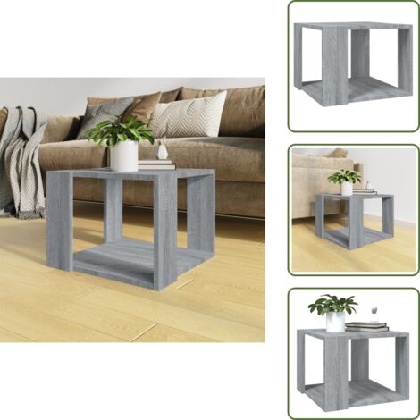 Tavolino in legno - vidaXL Tavolino Salotto Grigio Sonoma 40x40x30cm Legno Ingegnerizzato - Tavolino da salotto grigio