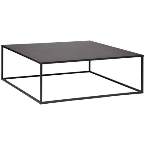 Tavolino in metallo nero gota 100x100cm - Atmosphera créateur d'intérieur