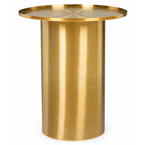 Tavolino Kalpita Gold D51 Rotondo in Metallo