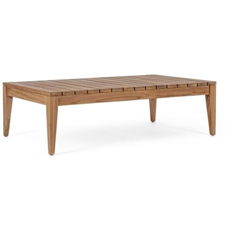 Tavolino "Keilani" con struttura in Teak per esterno da 120 x 70 cm