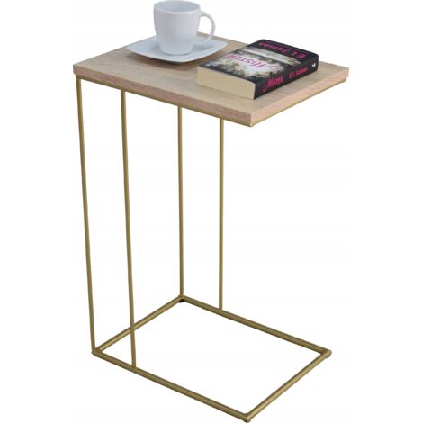 Tavolino laterale Wire, Sonoma Golden Oak