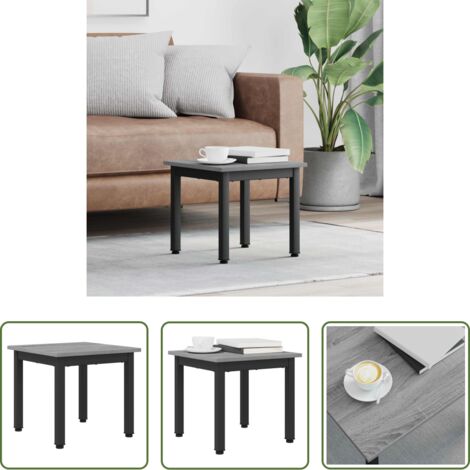 Tavolino moderno -  Tavolino da salotto Grigio Sonoma 40 x 40 x 36 cm