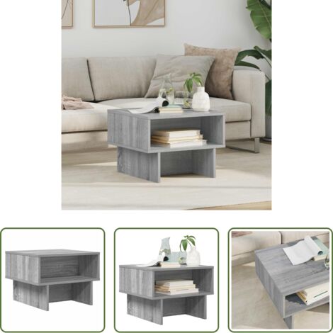 Tavolino moderno -  Tavolino da salotto Grigio Sonoma 48 x 46 x 35 cm