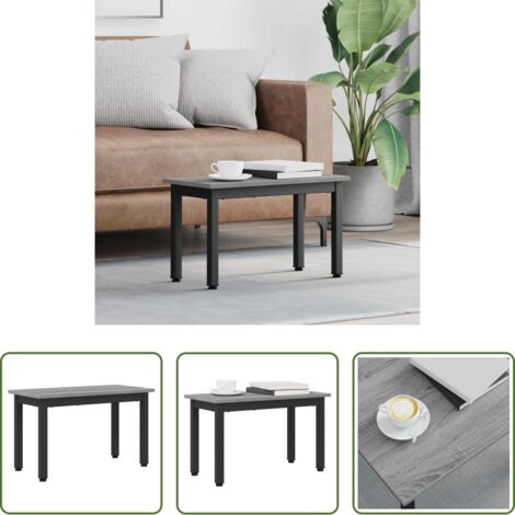 Tavolino moderno -  Tavolino da salotto Grigio Sonoma 60 x 30 x 36 cm