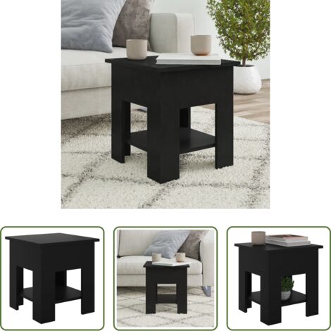 Tavolino moderno -  Tavolino da Salotto Nero 40x40x42 cm in Legno Multistrato
