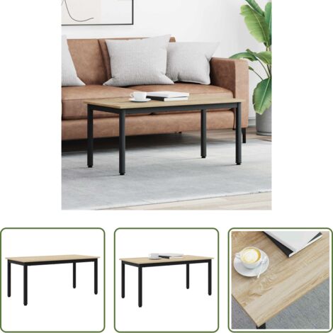 Tavolino moderno -  Tavolino da salotto Sonoma 100 x 50 x 45 cm Legno multistrato