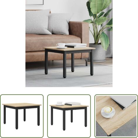 Tavolino moderno -  Tavolino da salotto Sonoma 50 x 50 x 36 cm Legno multistrato