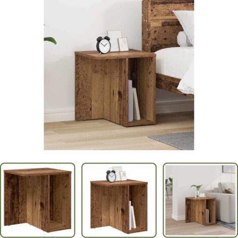 Tavolino moderno -  Tavolino Legno vecchio 37 x 32 x 40 cm Legno multistrato