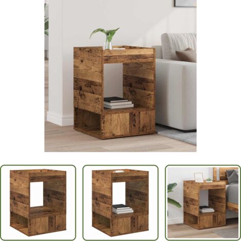 Tavolino moderno -  Tavolino Legno vecchio 40 x 40 x 56 cm Legno multistrato