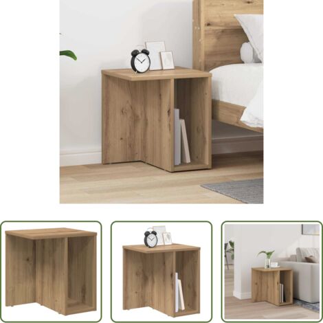 Tavolino moderno -  Tavolino Rovere artigianale 37 x 32 x 40 cm Legno multistrato