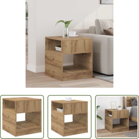 Tavolino moderno -  Tavolino Rovere artigianale 40,5 x 40 x 45 cm Legno multistrato
