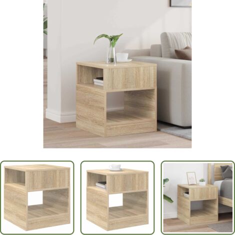 Tavolino moderno -  Tavolino Rovere Sonoma 40,5 x 40 x 45 cm Legno multistrato