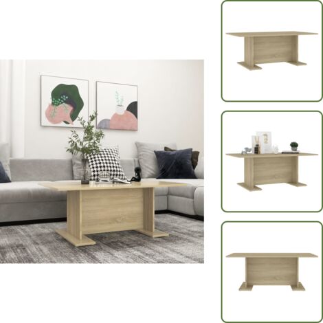 Tavolino moderno - vidaXL Tavolino Salotto Rovere Sonoma 103,5x60x40 cm Legno Multistrato - Tavolino da salotto rovere