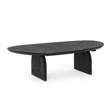 Tavolino monterrey nero, struttura in legno di mango, da assemblare, 135 x 76 cm