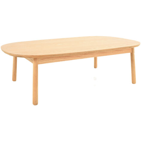 Tavolino Pärumm Lezquer 110x60x32,5 cm in Legno Naturale di Frassino