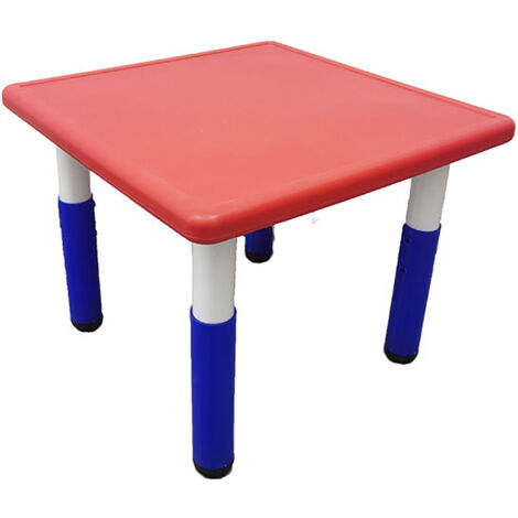 Tavolino per Bambini 62x62x52 cm Rosso
