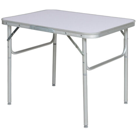 Tavolino Pieghevole con Struttura in Alluminio 75x55x60 Ideale per Campeggio