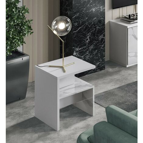 Tavolino porta lampada da soggiorno L.45 - Dream  Marmo