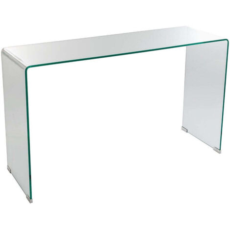 Tavolino Rettangolare in Vetro 120x40x72cm TFT Glass Trasparente