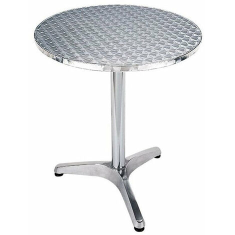 Tavolino Rotondo da Giardino Ø60 cm in Alluminio Profy Silver