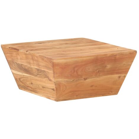 Tavolino Salotto a Forma di V 66x66x30 cm Legno Massello Acacia vidaXL