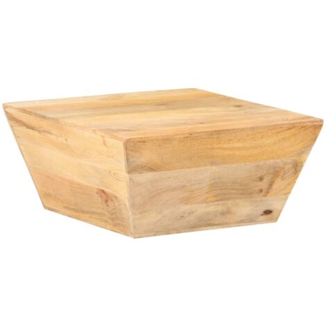 Tavolino Salotto a Forma di V 66x66x30 cm Legno Massello Mango vidaXL