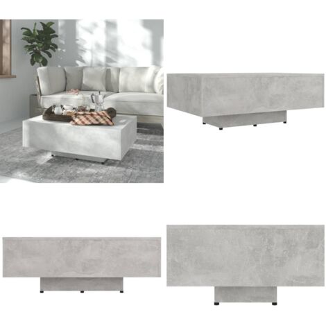 Tavolino Salotto Grigio Cemento 85x55x31 cm Legno Multistrato - Tavolino da caffè - Tavolino laterale
