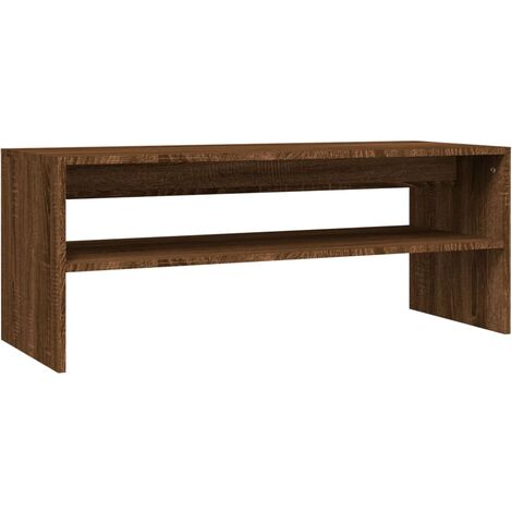 Tavolino Salotto Rovere Marrone 100x40x40 cm Legno Multistrato vidaXL