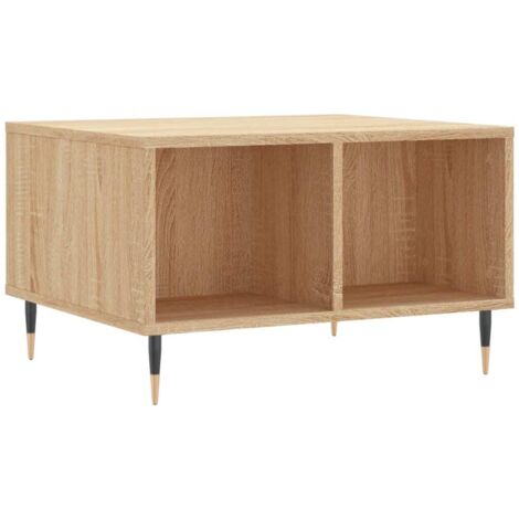 Tavolino Salotto Rovere Sonoma 60x50x36,5 cm Legno Multistrato vidaXL