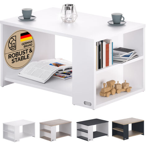 Tavolino Santa Cruz bianco 90x60x50cm