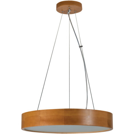 Tavolino sospeso in legno oro - Rotondo - E27 - 3x20W - Kanlux GIASMINO