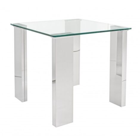 Tavolino tavolo in vetro modello arley 55x55x 51 bizzotto - bizzotto