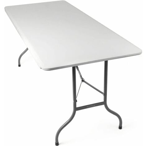 TAVOLINO TAVOLO PIEGHEVOLE RESINA METALLO CAMPEGGIO SAGRE FIERE 180x70x74 cm 161