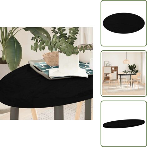 Tavolino - vidaXL Piano Tavolo Marrone Scuro 100x50x4 cm in Rovere Massello Ovale - Tavolo da pranzo