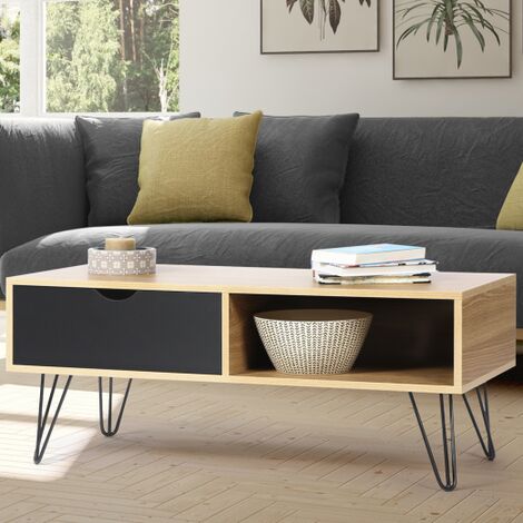 Tavolino vintage NOEMI con base a spillo