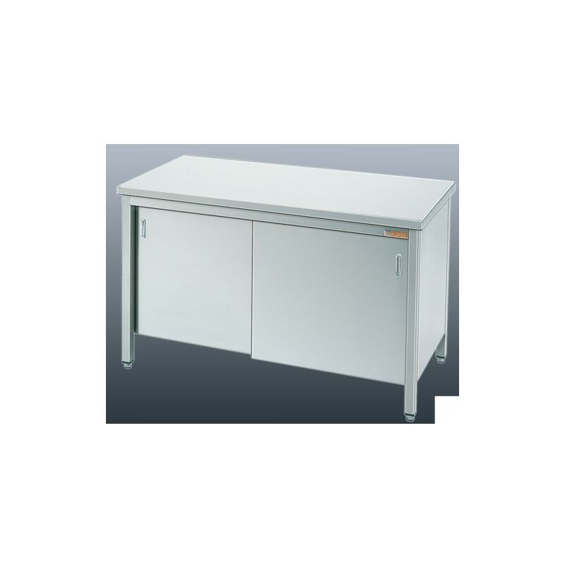 Tavolo 100x70x85 acciaio inox 304 armadiato cucina...