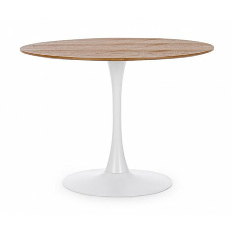 Tavolo Ø100x75h cm Bloom Top Veneer