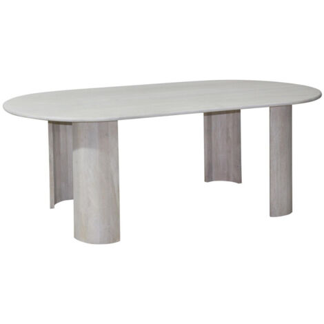 Tavolo 200x100x76h cm Orlando Ovale Naturale