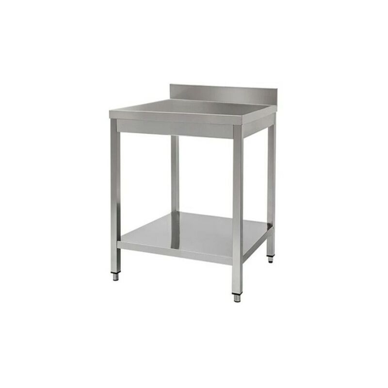 Tavolo 40x70x85 acciaio inox 430 su gambe ripiano