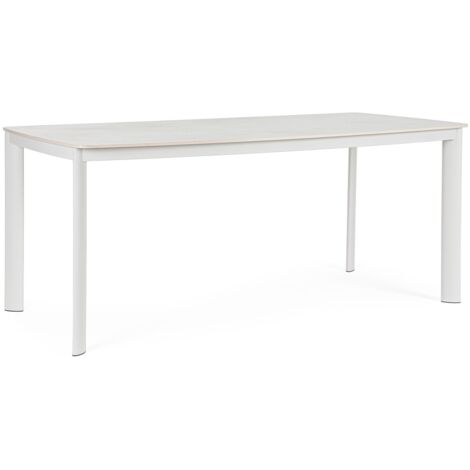 Tavolo "Alcora" struttura in alluminio verniciato a polvere 180 x h 75 cm per arredo casa -Antracite