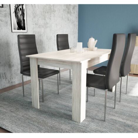 TAVOLO ALLUNGABILE 110/150X80XH75CM FRASS/BCO