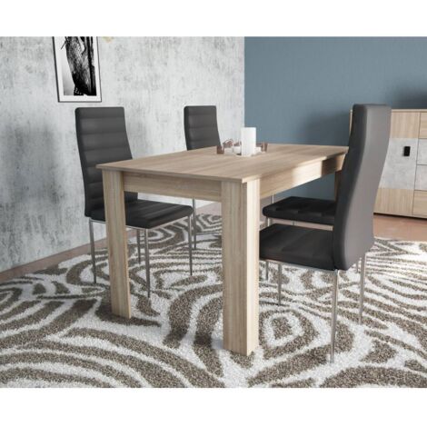 TAVOLO ALLUNGABILE 110/150X80XH75CM ROVERE