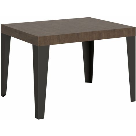 Tavolo Allungabile 110-194x70x77 cm Flame Noce e Antracite
