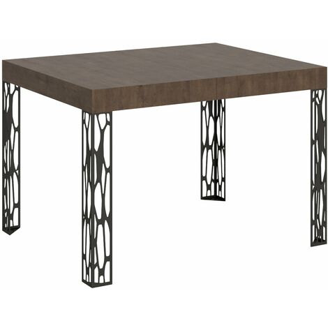 Tavolo Allungabile 110-194x70x77 cm Ghibli Noce e Antracite