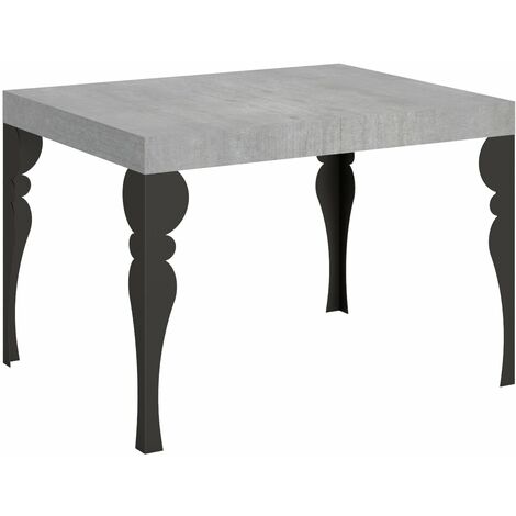 Tavolo Allungabile 110-194x70x77 cm Paxon Cemento e Antracite