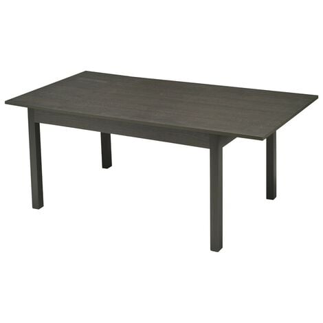 Tavolo Allungabile 120 160x80 Rovere Grafite Estensibile Rettangolare da Cucina